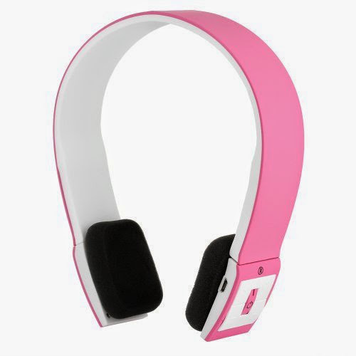  Chromo Inc.® SMOOVE Series Stereo Bluetooth Wireless Headphones with Microphone (Pink)