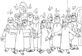 Receiving holy spirit coloring pages