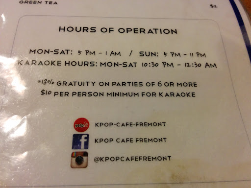 Cafe «K-Pop Cafe», reviews and photos, Fremont Blvd, Fremont, CA 94536, USA