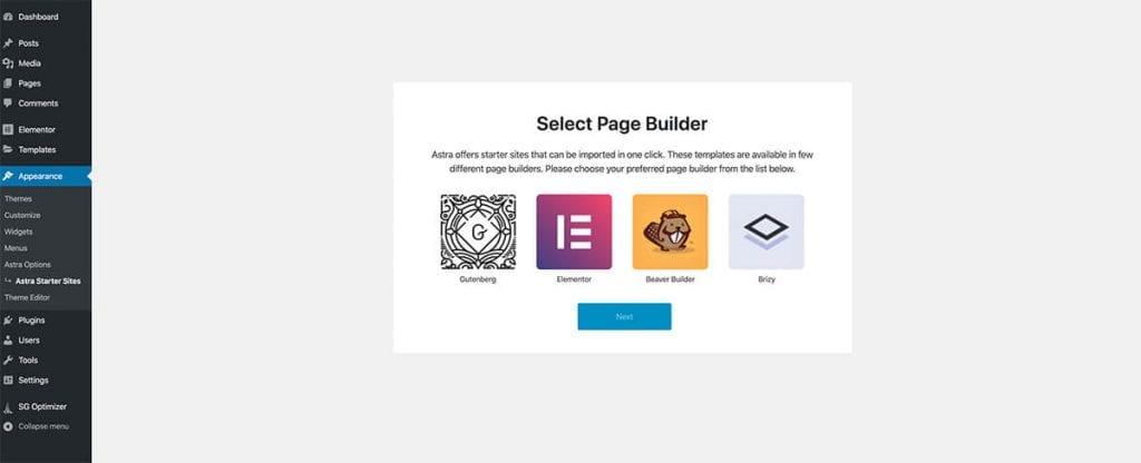 choosing a page builder