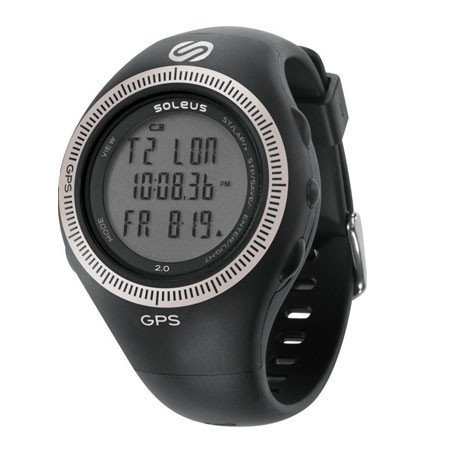Soleus GPS 2.0 Running Watch, Black/White