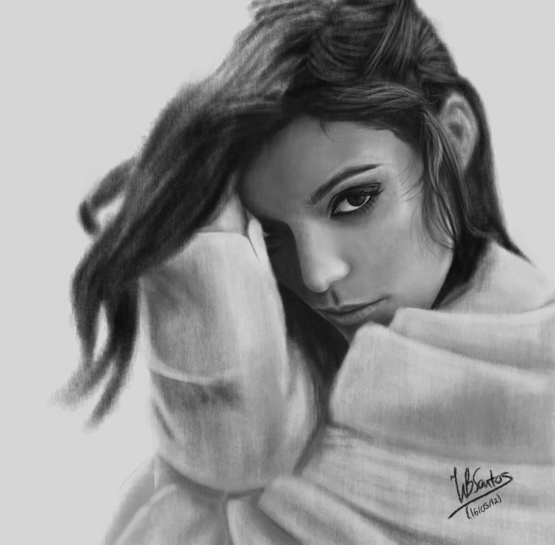 Pencil Drawing of Andreia Rodrigues, using Krita. Pencil Drawing of Andreia Rodrigues, using Krita.