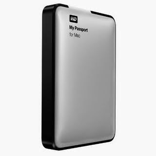 WD My Passport for Mac 1TB Portable External Hard Drive Storage USB 3.0 (WDBLUZ0010BSL-NESN)