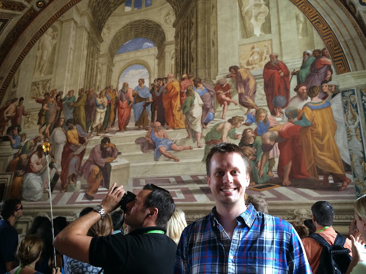 Me in front of The School of Athens