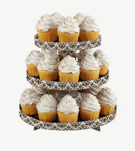 Wilton 1512-0703 1 Count Treat/Cake Stand, Damask
