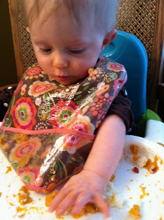 Thanksgiving baby eating
