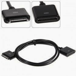 30-Pin 4C Dock Extender Extension Cable for New iPad iPad 2 iPod Iphone Series (Black)