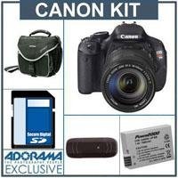 Canon EOS Rebel T3i Digital SLR Camera/ Lens Kit, with EF-S 18-135mm f/3.5-5.6 IS Lens, 8GB SD Memory Card, Slinger Camera Bag,Spare LP-E8 Lithium-Ion Rehargeable Battery, USB 2.0 SD Card Reader FREE: Red Giant Adorama Production Bundle for PC/Mac a $599.00 Retail Value