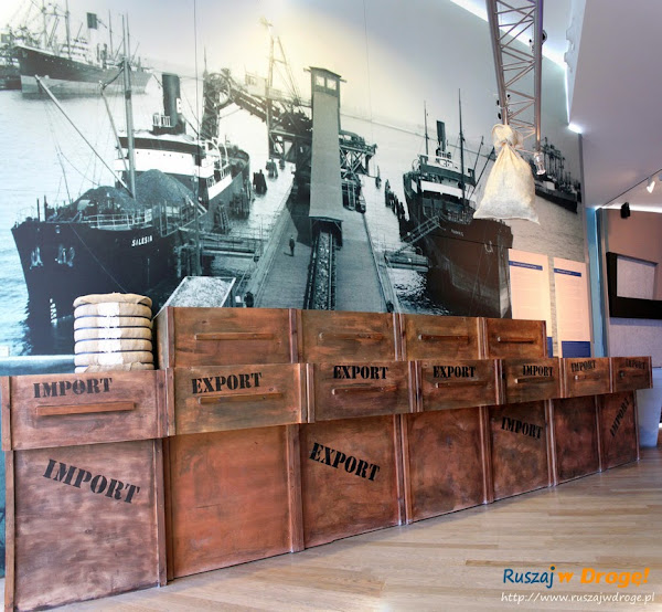 Ekspozycja początku portu w Muzeum Miasta Gdyni