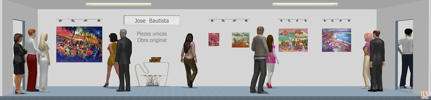 Sala de exposición virtual de José Bautista,del pintor al comprador,