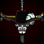 ONE PIECE !  - Page 3 Mihawk_jolly_roger_animated_by_zxcv11791-d4rnfce