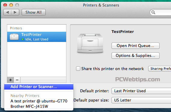 Cómo compartir impresoras entre Windows, Mac y Linux en una red | PCWebtips