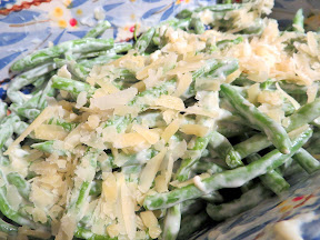 Green Beans with Shaved Parmesan