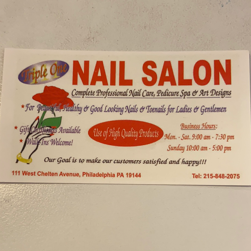 Triple One Nail Salon logo
