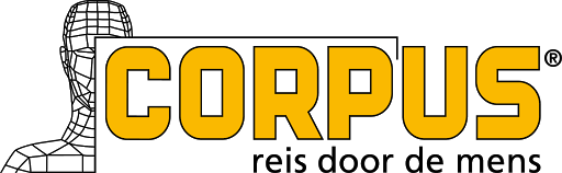 CORPUS 'reis door de mens' logo
