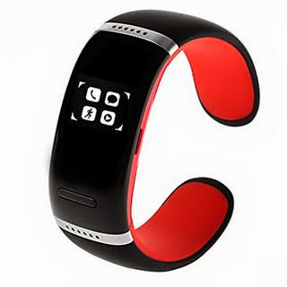 Suziku(TM)Bluetooth Wrist SMART Bracelet Watch Phone For IOS Android Samsung iPhone HTC (red)
