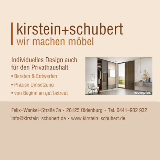 Die Moebelwerkstatt Kirstein Schubert Oldenburg oHG logo