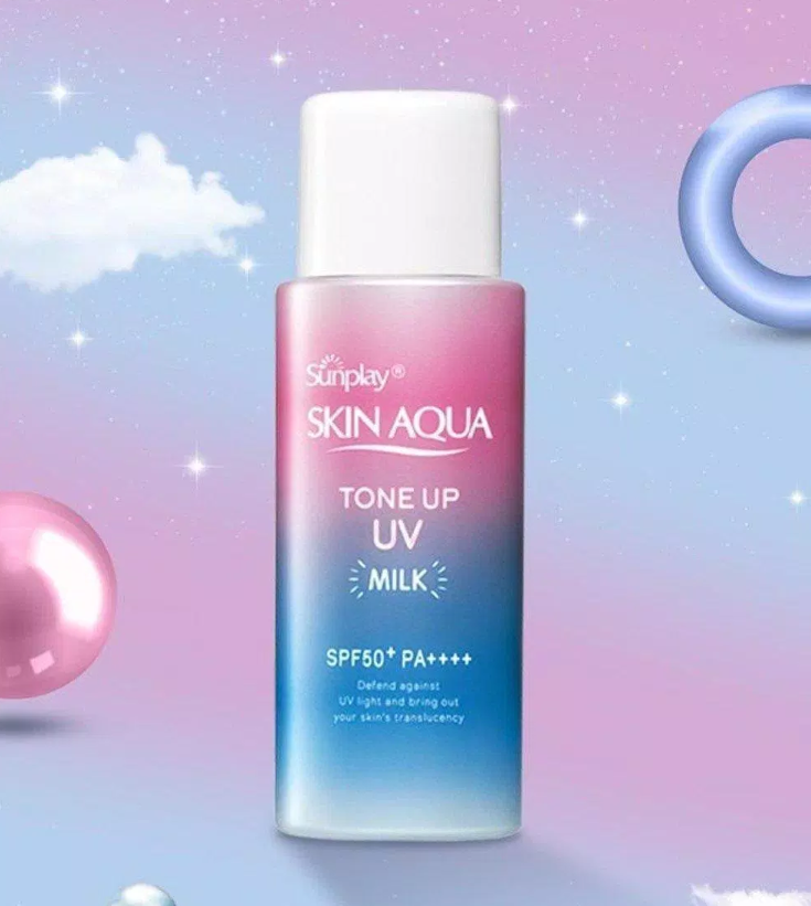 Kem chống nắng Sunplay Skin Aqua Tone Up UV Milk