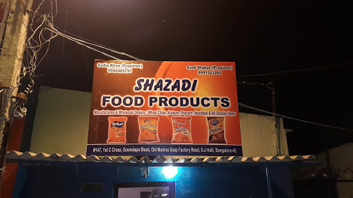 Shazadi Food Products, 526, Survey Number 4 Munimarappa Block, Periyar Nagar, Devara Jeevanahalli, Bengaluru, Karnataka 560045, India, FMCG_Manufacturer, state KA
