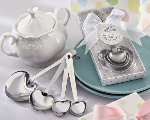 Love Beyond Measure Stainless-Steel Measuring Spoons Baby Shower Favors (96)
