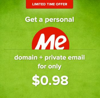 Domain Murah dot Me Harga $0.98 di NameCheap logo