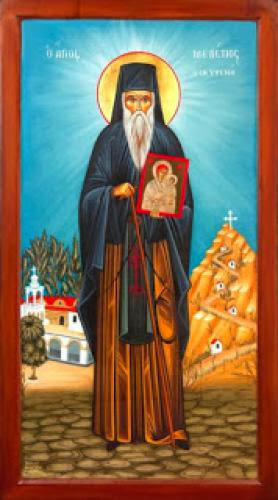 Saint Meletios Of Lardos Founder Of Ypseni Monastery
