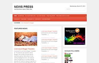 Newspress Blogger Template Newspress Blogger Template