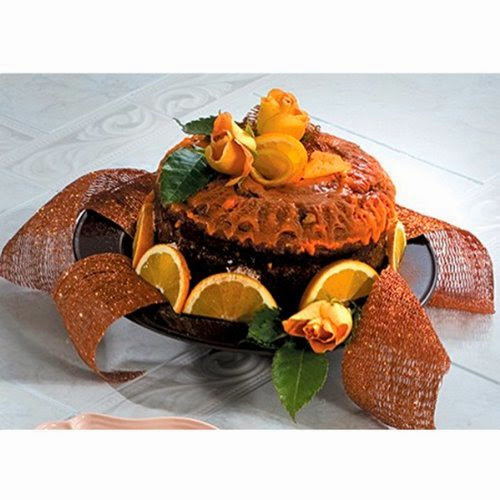 13 x 2 3/4 H inch Cake Stand Sandstone Dark Blue 1 Ct