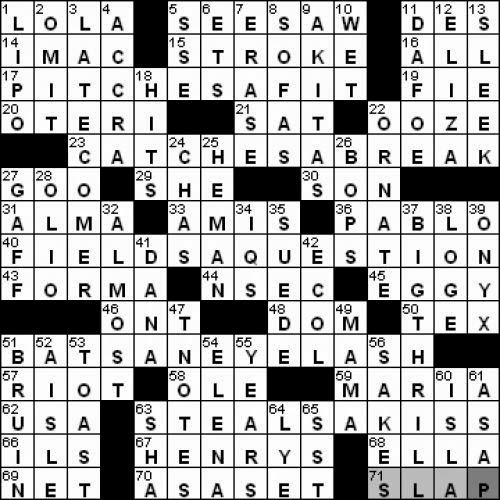 0927 10 New York Times Crossword Answers 27 Sep 10 Monday 0927 10 New York Times Crossword Answers 27 Sep 10 Monday
