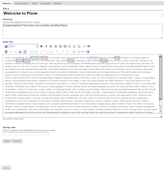 WebVIE within Plone almost working