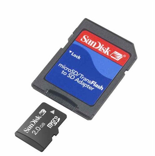 SanDisk 2GB Micro Secure Digital Memory Card w/ Adapter