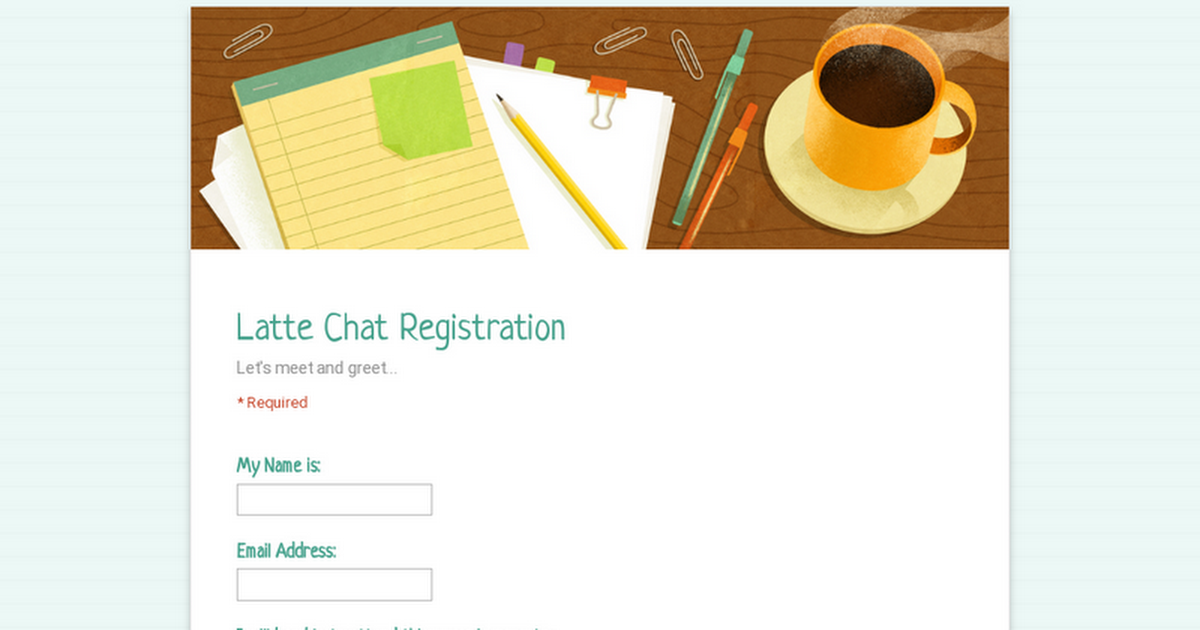 Latte Chat Registration