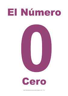 Lámina para imprimir el número cero en color morado Lámina para imprimir el número cero en color morado