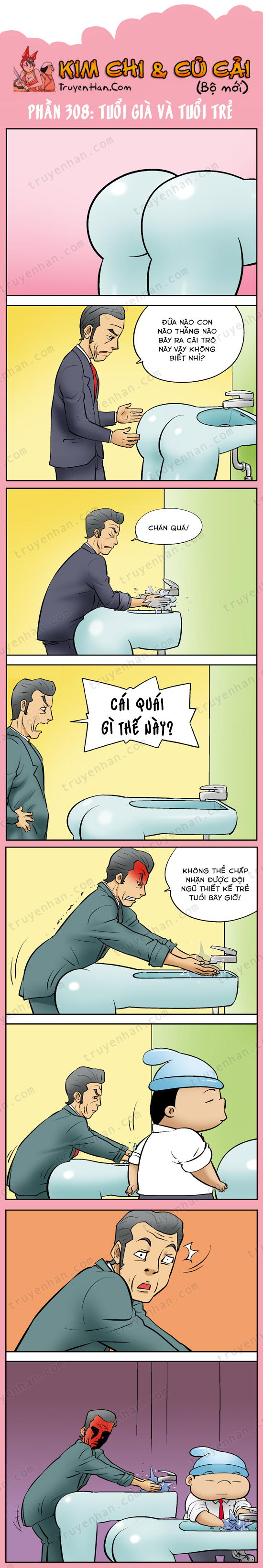 Kim Chi & Củ Cải (bộ mới) phần 308: Tuổi già và tuổi trẻ