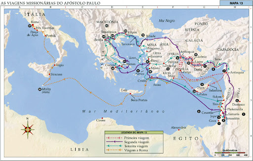 Cartografia Bíblica Básica: Antigo e Novo Testamento Vm-Paulo