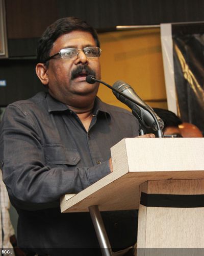 Gnana Rajasekaran speaks during the Saaral Awards 2013, held at Arkay Convention Centre in Chennai.