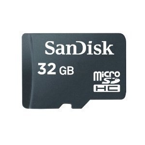SanDisk 32GB MicroSDHC High Speed Class 4 Card with MicroSD to SD Adapter and SanDisk Mobile Mate reader