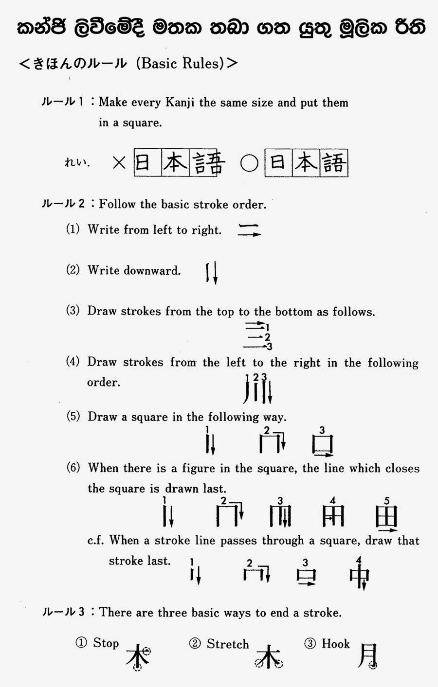 Kanji Rules