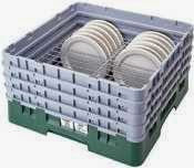  Cambro CRP12911-151 9 to 11-1/8-Inch Plate Safe Camrack Polypropylene Dish Rack, Full, Soft Gray