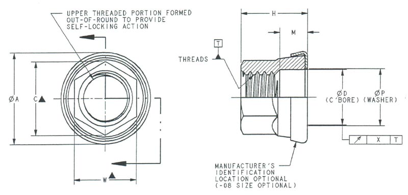 FREE SHIPPING 50) KFN512DL4 Jet Nuts Kaynar K-fast K Kay 1/4 -28 Alcoa ...