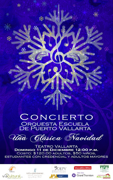 2o concierto de la Orquesta Escuela Cartel del Concierto Navideño