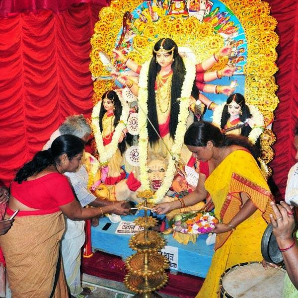Sonagachi Durga Puja inaguration by Sex Workers of Kolkata.