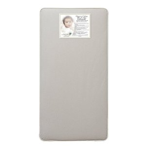  L A Baby Organic Cotton 2 in One Orthopedic Crib Mattress, White