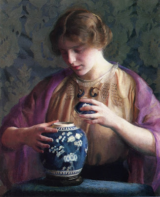 William McGregor Paxton - The Oriental Jar