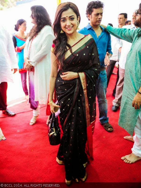 Monali Thakur during Saraswati puja hosted by Anurag Basu and Pritam, in Mumbai. 