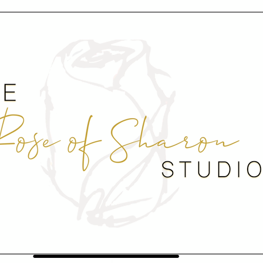 The Rose of Sharon AVEDA salon logo