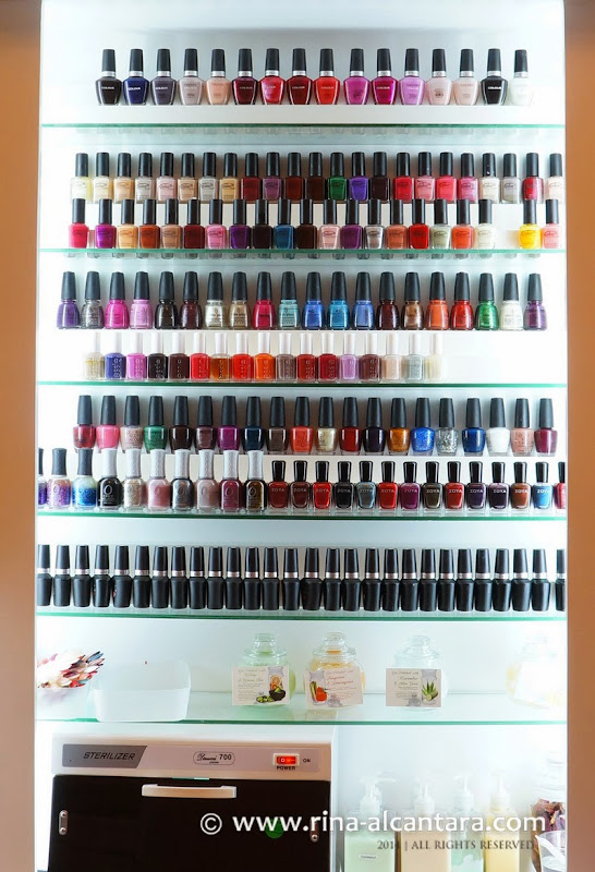 nail polish selection