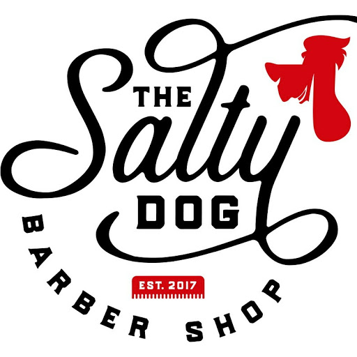 The Salty Dog Barbershop logo