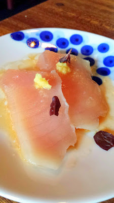 Nodoguro Pop-up Course 2: Albacore sashimi with water pepper