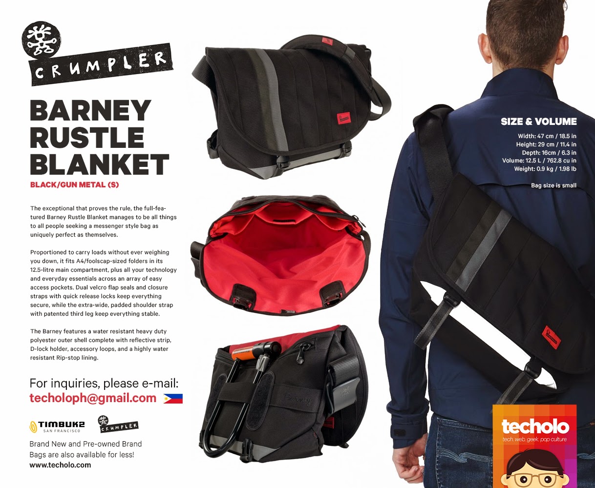 For Sale: Crumpler Barney Rustle Blanket Messenger Bag | Techolo -  Philippine Technology Outlook Blog